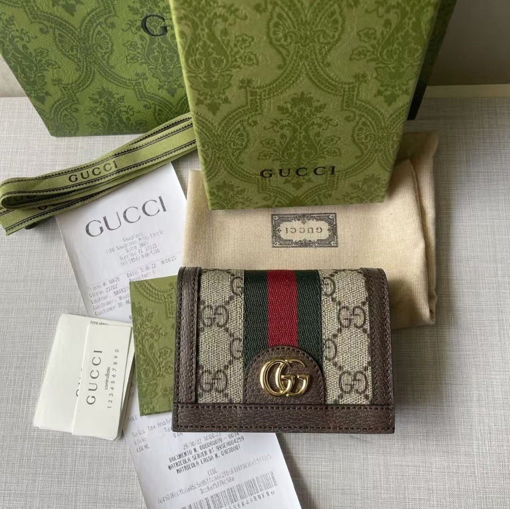 Gucci Ophidia GG Card Case Wallet